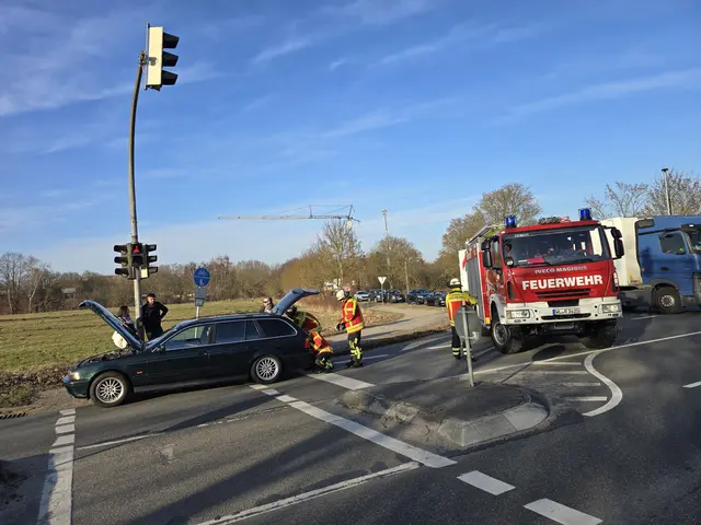 Feuerwehreinsatz - dieses Fahrzeug hatte ganz kurz gequalmt | Foto: Pressestelle Feuerwehr Seevetal