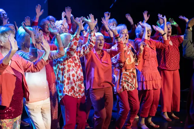 Lebensfreude auf der Bühne: Der „Heaven can wait“-Chor bringt Popmusik und Erfahrung zusammen | Foto:  Baraniak