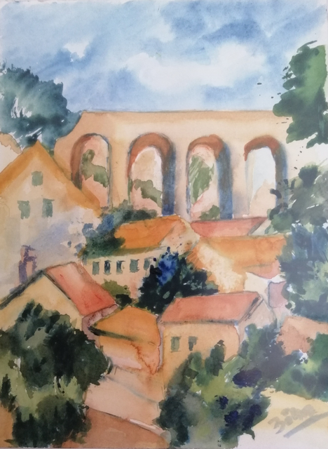 Künstlerische Inspiration in Aquarell | Foto: Andrea Böhn