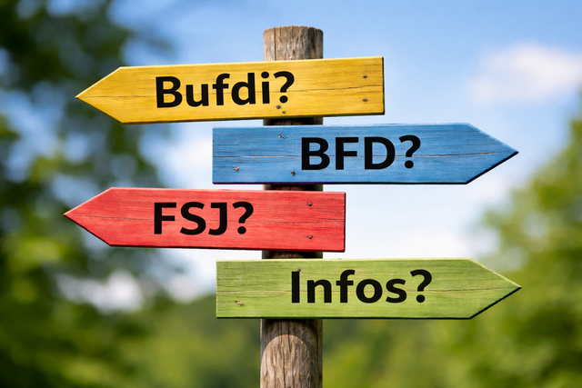 Wegweiser Bufdi (Symbolbild) | Foto: KI generiert