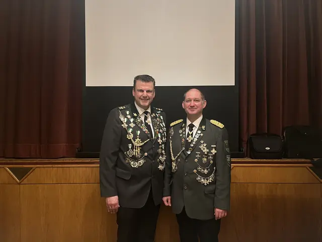 Vizepräsident Nils Hülsen (li.) und Präsident Jörg Fischer | Foto: Schützenverein