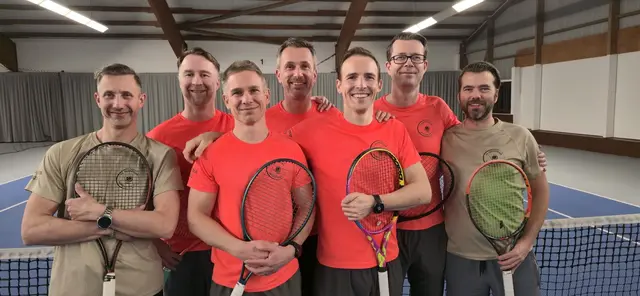 Das Aufsteigerteam (v.l.): Patrick Wittig, Christian Schulze, Björn Röling, Sascha Bahrenburg, Magnus Schuller, Kai Bockmann, und Robin Büchling | Foto: Martin Eckhardt