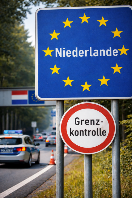 Grenze zu den Niederlanden (Symbolbild) | Foto: KI generiert