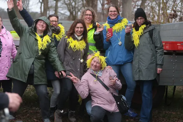 Spaß muss sein: Die "Hot Chickens" waren bestens gelaunt  | Foto: ks