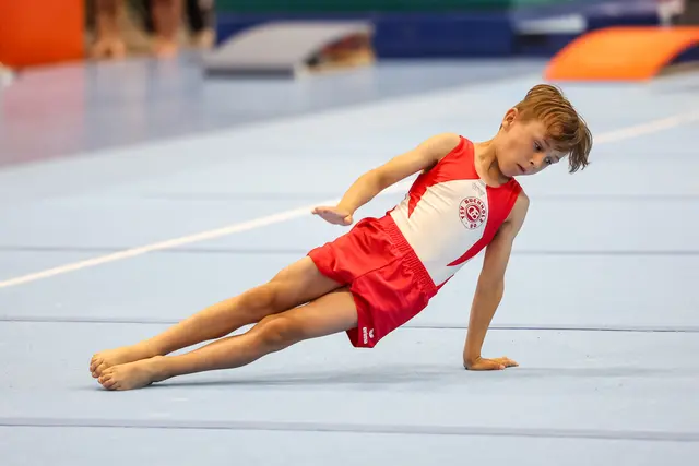 08-Landeskaderturner Kilian Liebelt (8) erzielte als Tagesbester mit 51,70 Punkten das höchste Sechskampfresultat im leistungsorientierten Wettkampf | Foto: TSV 08