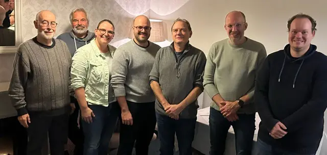 v.l.: Dr. Harry Kalinowsky, Thomas Schulz, Nicole Hövelmeyer, 1. Vorsitzende FDP Tostedt, Emanuel Schumacher, Schatzmeister, Marco Owczarek 2. Vorsitzender, Sascha Dietze, Schriftführer, und Nils Renken als Beisitzer | Foto: FDP Tostedt