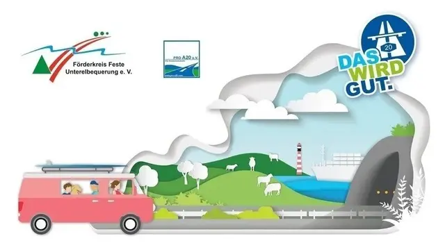 Mit diesem Logo wird für die Online-Petition zum Bau des A20-Elbtunnels geworben  | Foto: Pro A20