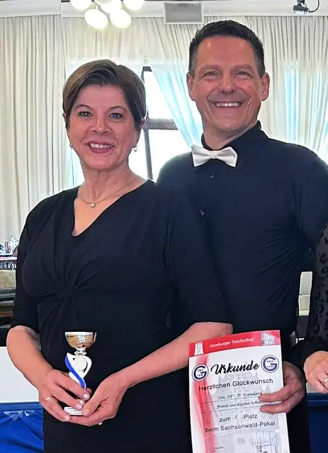Regina und Frank Schuster vom 1. TC Winsen im TSV | Foto: privat