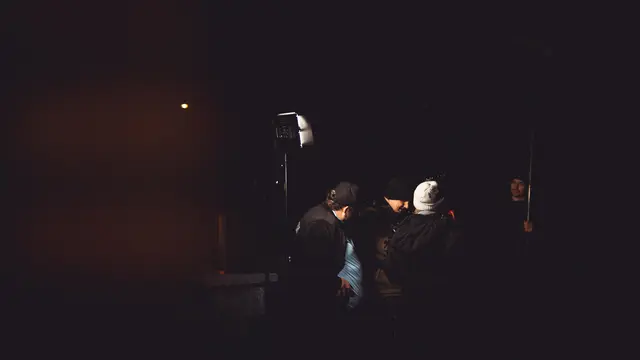 Düstere Stimmung am Set des Kurzfilmdrehs in Buxtehude | Foto: Chris Puschke (Puschke.Portray.People.Tfp)