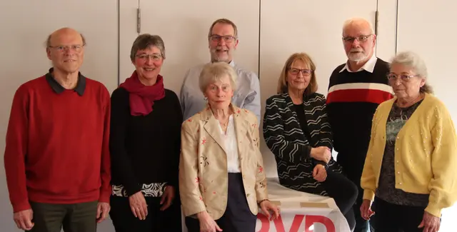 Der frisch gewählte Vorstand des SoVD: Frank Merla (v. li.), Mona Langschwager, Ella Griese, Hardmut Thiel, Heike Briese-Gerbers, Wilfried Koch und Karin Medvei | Foto: Dirk Langschwager