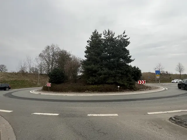 Der Kreiseel zwischen der K39 und der K77 zwischen Hittfeld, Waldesruh und Klecken | Foto: sra