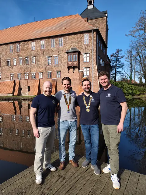 Bilden das neue Präsidium der Tablers (v. li.): David Harmeling, Hannes Röper, Jan Wiesch und Felix Löscher | Foto: Yves Goizet
