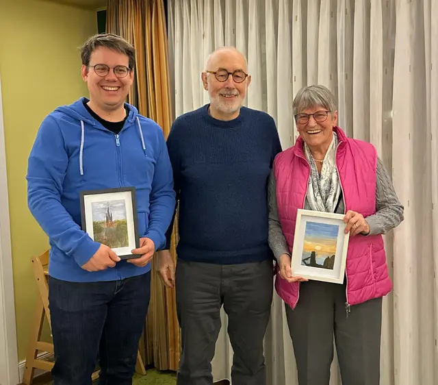 Die drei jetzt ehemaligen Vorstandsmitglieder: Kai Schönweiß (v. li.), Dr. Harry Kalinowsky und Uschi Becker | Foto: Kalinowsky
