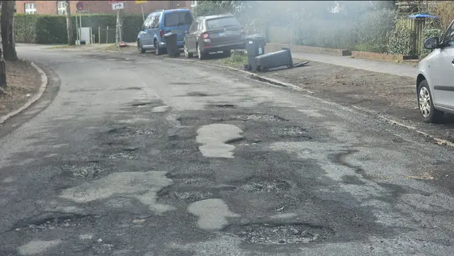 Durch die Stader Holtermannstraße sollte man am besten nur im Schritttempo fahren | Foto: privat