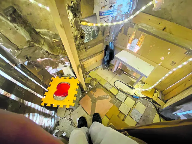 Das Haus hat sogar eine Toilette