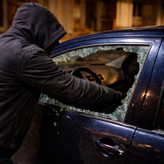 Symbolbild: In Buxtehude wurde ein Auto aufgebrochen und eine Tasche gestohlen | Foto: KI-generiert