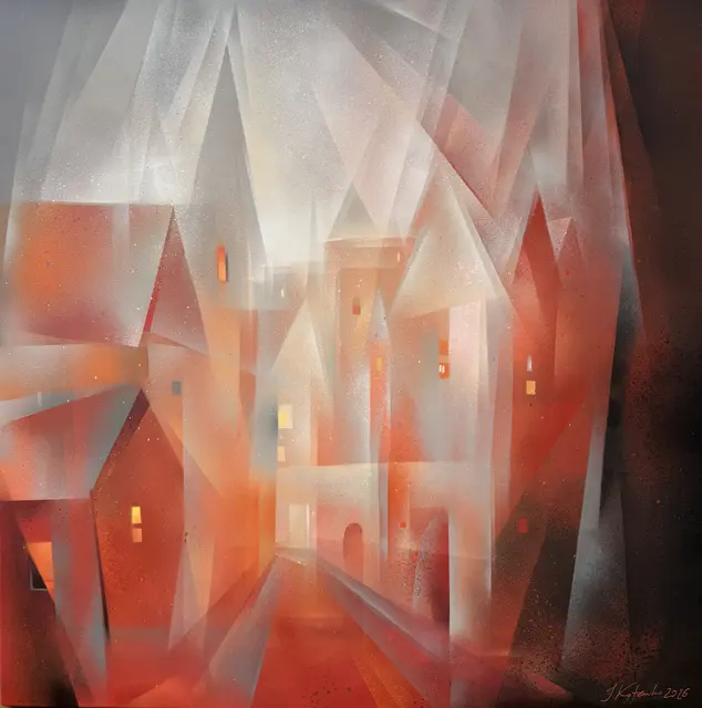 Julia Kotenko_Acryl auf Leinwand „Luminous paths“ | Foto: Julia Kotenko