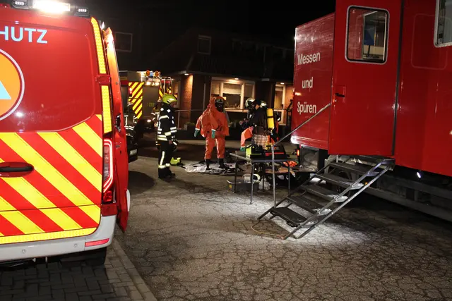 : Mitglieder der Gruppe „Messen und Spüren“ rüsten sich aus | Foto: Stefan Braun/Kreisfeuerwehr Stade
