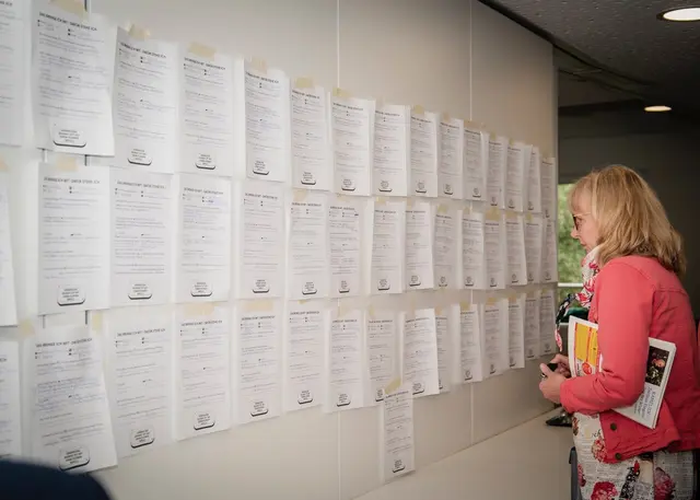 Blick auf die Steckbrief-Wand | Foto: Carina Schrödter