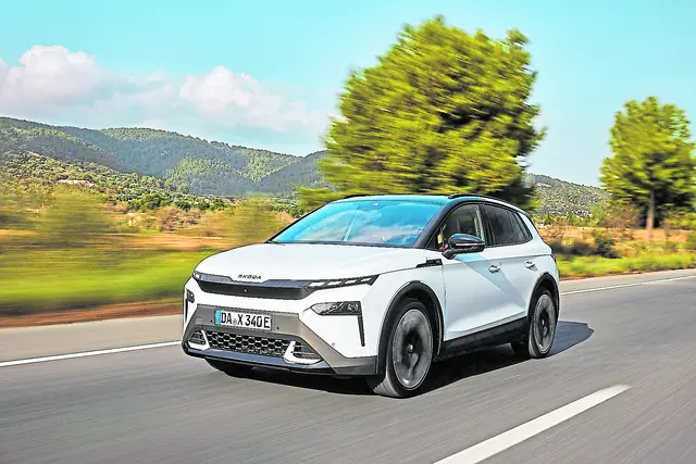 Der Skoda Elroq wird vom Autohaus Meyer aus Tostedt unter anderem auf der Messe vorgestellt  | Foto: Skoda