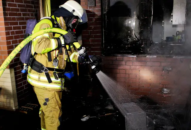  Der Brand konnte schnell gelöscht werden | Foto: Stefan Braun / Feuerwehr Stade