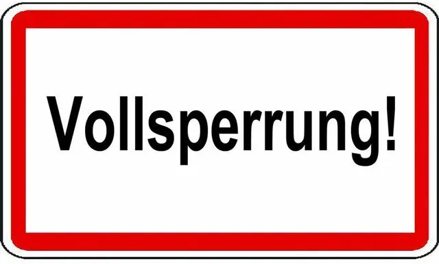 Symbolbild/Vollsperrung | Foto: bc