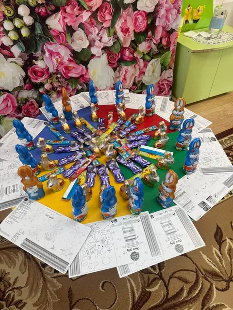 Die Buchholzer Osterhasen in der Schule ZDO "Barvinok" in Berdychev/Ukraine. | Foto: Herzbrücke Nordheide e.V.