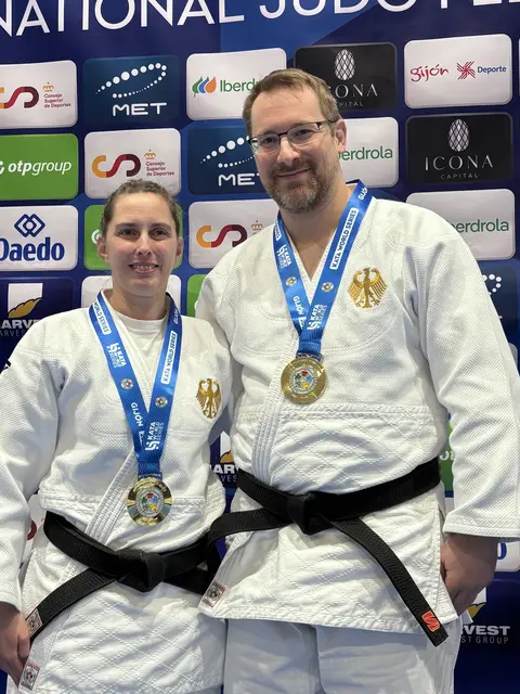 Carolin Charina Jeromin und Martin Etter vom HSV Stöckte | Foto: Jeromin