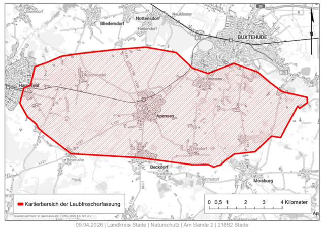 Die Kartierung der Laubfroscherfassung | Foto: Landkreis Stade