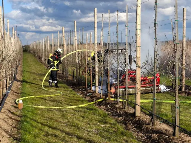 Die Feuerwehr Jork löschte den Brand | Foto: Feuerwehr Gemeinde Jork