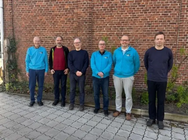 Foto von der siegreichen SFB II-Mannschaft (v.l.n.r.): Helmut Blanck, Frank Siewert, Stefan Klein, Volker Harms, Thomas Höhle, Björn Walther. | Foto: Verein