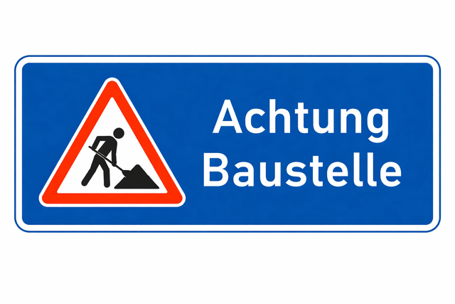 Achtung Baustelle (Symbolbild) | Foto: KI generiert