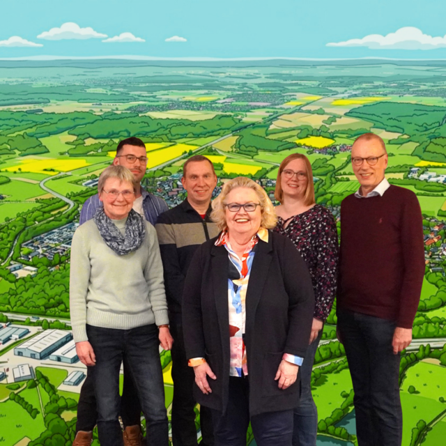 Die Kandidatinnen und Kandidaten der SPD-Seevetal für den Gemeinderat (v. li.): Uta Renken-Ott, Frederik Bunde, Sven Tobaben, Angelika Tumuschat-Bruhn, Janina Schneider und Heiner Steeneck. | Foto: SPD Seevetal