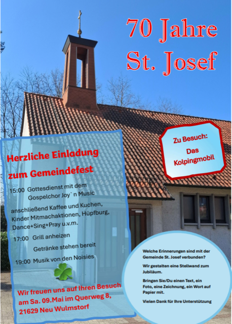 Flyer zur 70-Jahr-Feier | Foto: Kath. Pfarrei Mariä Himmelfahrt