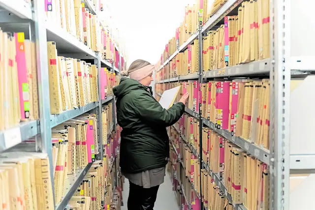Das Archiv in der Außenstelle Wiepenkathen beherbergt etwa 700.000 Patientenakten | Foto: Elbe Kliniken/Kati Meyer-Thiedig