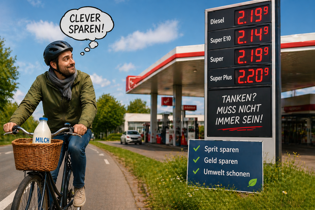 Kleine Wege auch ab und zu mal mit dem Rad erledigen (Symbolbild) | Foto: KI generiert