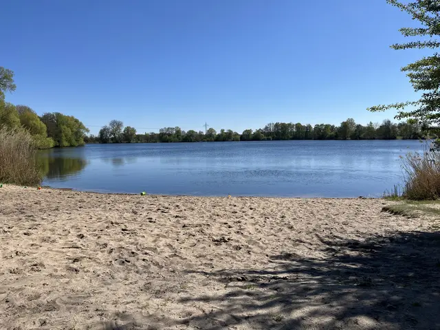 Die Haupt-Badestelle an dem Meckelfelder Pülvermühlenteich - hier ist der Konsum in Sichtweite zur ansässigen Sportstätte bereits gesetzlich untersagt | Foto: sra