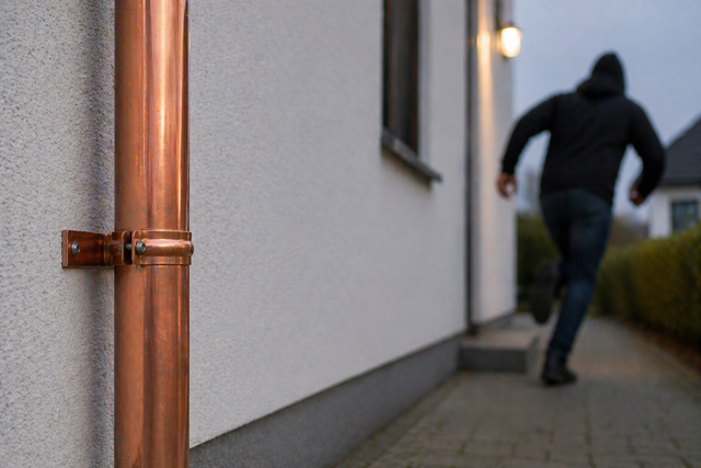Kupferdieb flüchtet (Symbolbild) | Foto: KI generiert