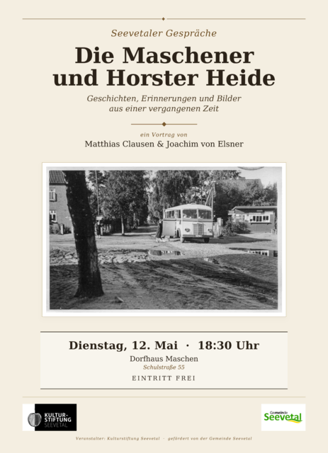 Das Plakat zum Vortrag | Foto: Matthias Clausen und Joachim von Elsner 