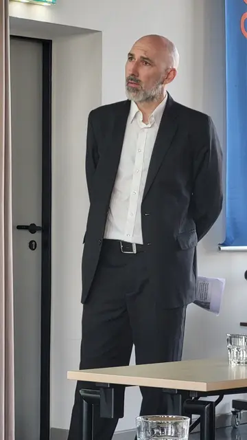 Carsten Harth hielt zusammen mit Thomas Ringhoff einen Vortrag über Kostenermittlung