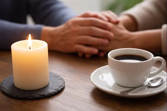 Das Trauercafé (Symbolbild) bietet Austausch und Trost | Foto: jvp_ChatGPT