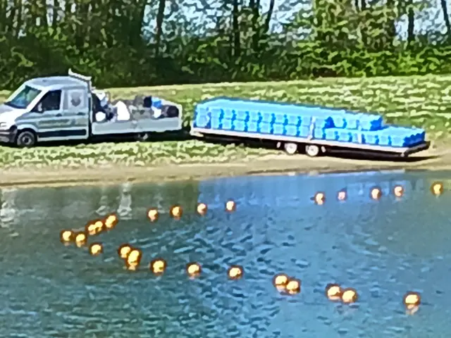 Anlieferung des neuen Pontons | Foto: SG Fredenbeck