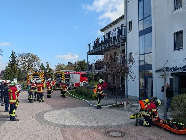 Szenario fing "ganz harmlos" mit "Ausgelöste Brandmeldeanlage im DRK-Zentrum" an | Foto: Pressestelle Feuerwehr Samtgemeinde Hanstedt