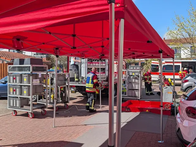 Die Übung war für die Einsatzkräfte eine Belastungsprobe | Foto: Pressestelle Feuerwehr Samtgemeinde Hanstedt