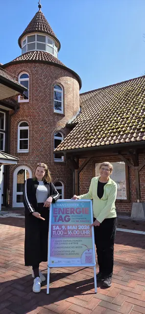 Die Veranstalterinnen Miriam Potyka, Klimaschutzbeauftragte der Samtgemeinde Hanstedt (li.) und Prof. Dr. Heinke Schlünzen, Klimawandel-Hanstedt-aktiv | Foto: Samtgemeinde Hanstedt