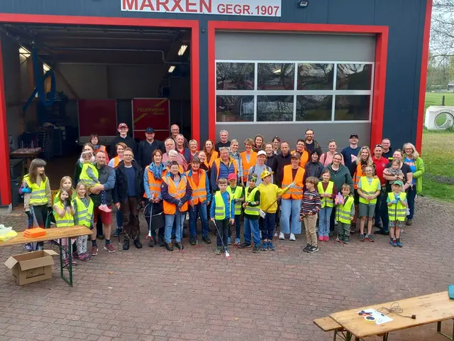 Die fleißigen Helfer nach ihrem Einsatz  | Foto: Christian Meyer