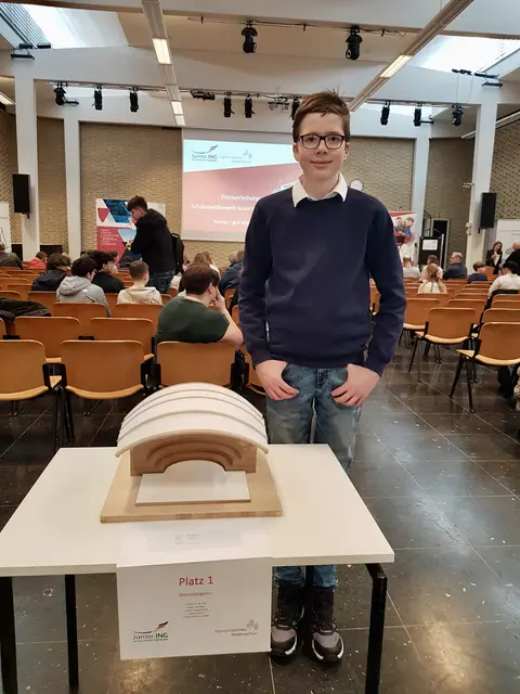 Jasper errang mit seinem Dach "The Wave" den 1. Preis | Foto: Gröne