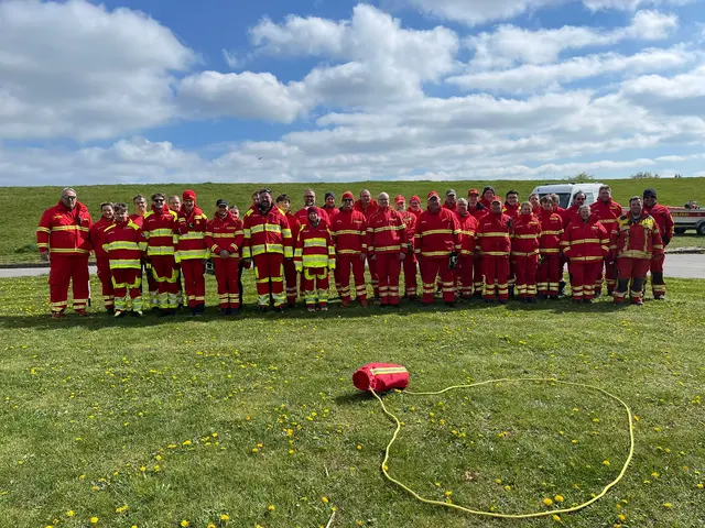 Die Teilnehmer des Anbootens | Foto: Bent Lange/DLRG