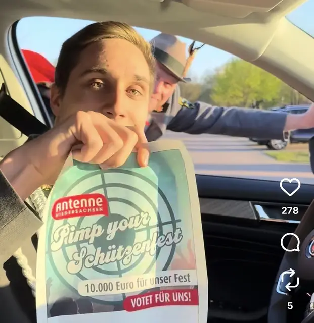 "Na klar"! Diesem Schützenverein ist es ernst! "Wir wollen die 10000 Euro für unser Fest!" | Foto: Nadine Hamann