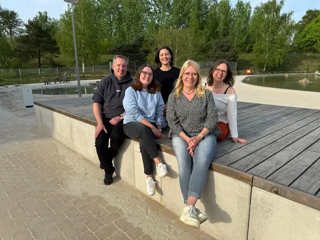 Die Organisatoren des Stadtfestes: Olaf Brakhage (v. li.), Lea Weißenberg, Susanne Schepelmann, Susanne Möller, Julia Meinel | Foto: Stadt Winsen
